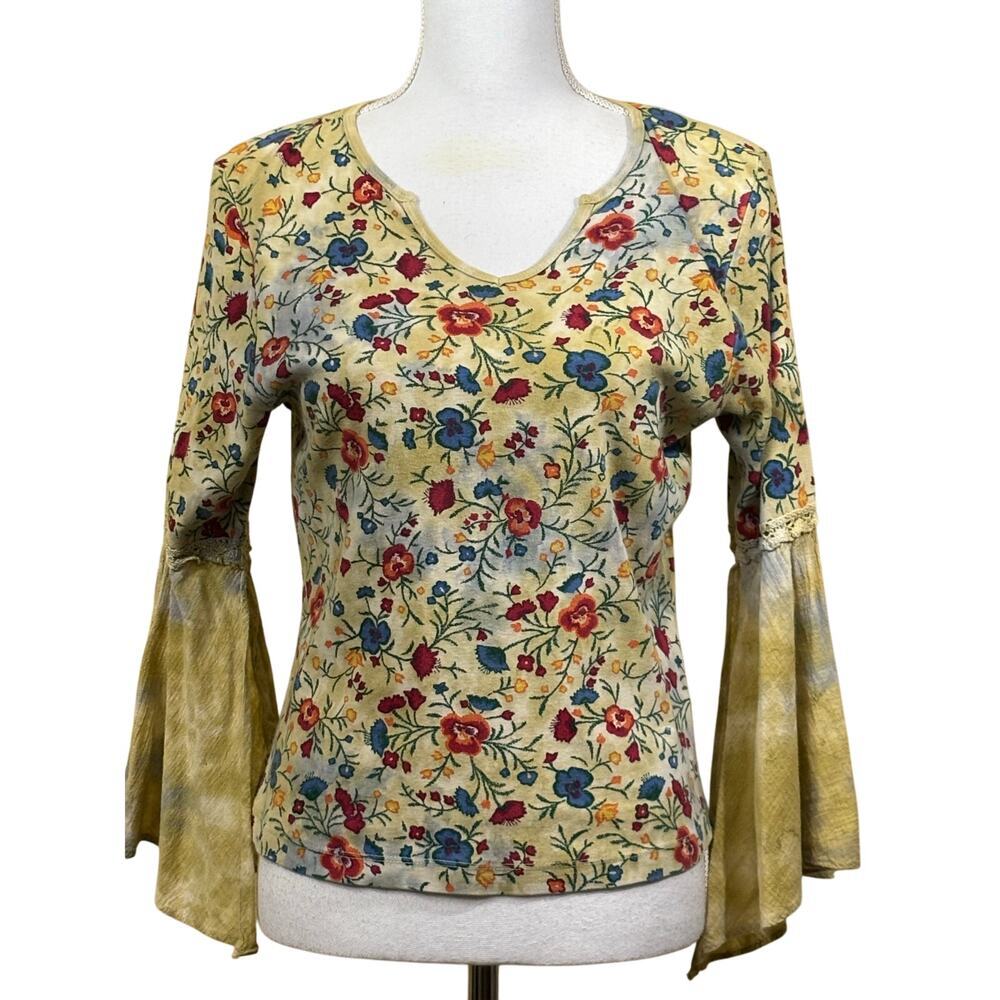 xcit moda floral top, vintage, cottagecore, prairie, bohemian, Y2K, romantic